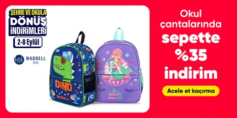 Waddell Okul Çantalarında Sepette %35 Net İndirim