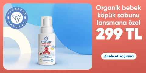 Pureseed Natural Organik Bebek Köpük Sabunu Lansmana Özel 299 TL