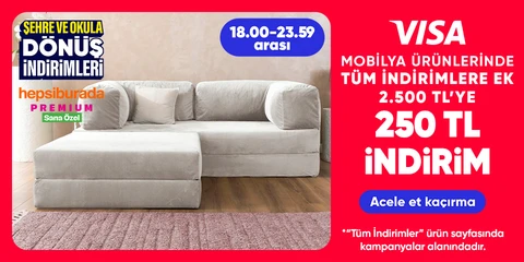 Mobilya Ürünlerinde 2500 TL'ye 250 TL indirim 