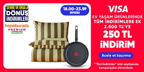 Ev-Yaşam ürünlerinde 2500 TL'ye 250 TL indirim