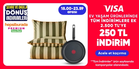 Ev-Yaşam ürünlerinde 2500 TL'ye 250 TL indirim