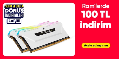 Ram'lerde  100 TL indirim