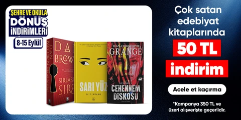 Çok satan edebiyat kitaplarında  50 TL indirim