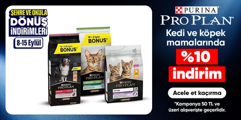 Kedi ve köpek mamalarında  %10 indirim