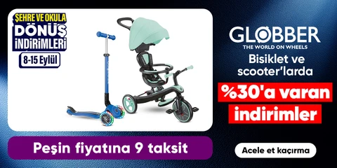Globber Bisiklet ve Scooterlarda %30'a varan İndirim