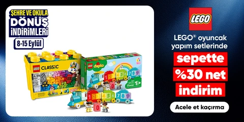 LEGO® Oyuncak Yapım Setlerinde Sepette Net %15 İndirim