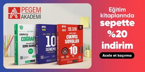 Eğitim kitaplarında  sepette %20 indirim