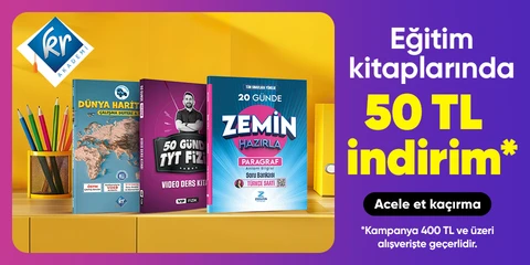 Eğitim kitaplarında  50 TL indirim*