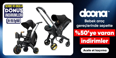 Doona Bebek Araç Gereçlerinde Sepette %50'ye Varan İndirim