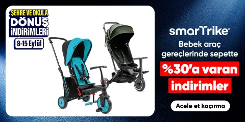 Smartrike Bebek Araç Gereçlerinde Sepette %30'a Varan İndirim