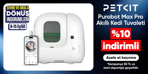 Purobot Max Pro  Akıllı Kedi Tuvaleti  %10 indirimli