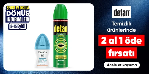 Temizlik ürünlerinde  2 al 1 öde fırsatı