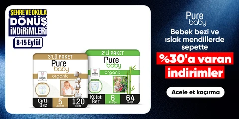 Bebek bezi ve ıslak mendillerde  sepette %30'a varan indirimler