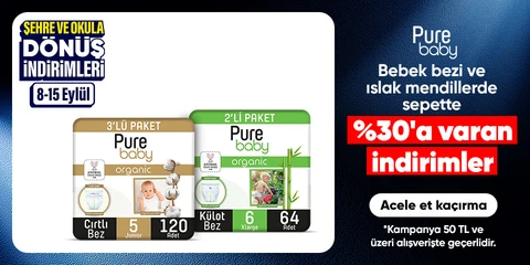 Bebek bezi ve ıslak mendillerde  sepette %30'a varan indirimler
