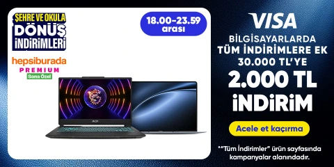 Bilgisayarlarda tüm indirimlere ek 30.000 TL'ye 2.000 TL indirim
