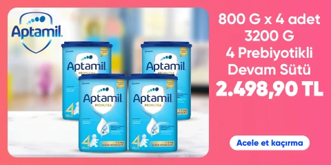 Aptamil 4 Prebiyotikli Devam Sütü 800 Gr x 4 Adet 3200 Gr 2.498,90 TL