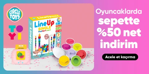 Circle Toys ve iyitoys Oyuncaklarda Sepette Net %50 İndirim