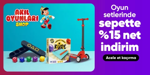 "Akıl Oyunları Mağazasında Sepette Net %15 İndirim