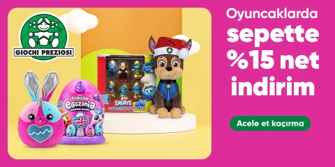 "Seçili Giochi Preziosi Markalı Oyuncaklarda Sepette Net %15 İndirim"