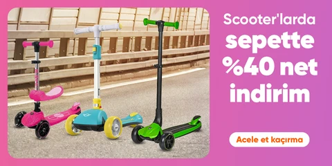  Scooterlarda Sepette Net %40 İndirim