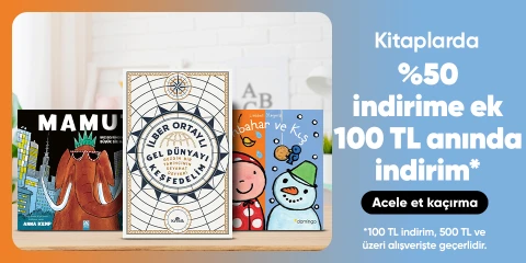 Kitaplarda  %50 indirime ek  100 TL anında indirim*
