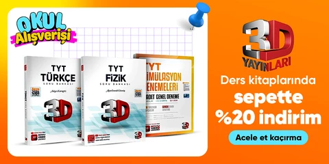 Ders kitaplarında sepette %20 indirim