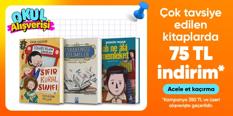 Eğitim kitaplarında  75 TL indirim*