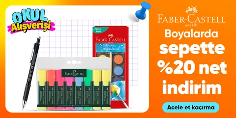 Faber-Castell Boyalarda Sepette %20 Net İndirim