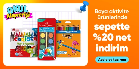 Boya Aktivite Ürünlerinde Sepette %20 Net İndirim