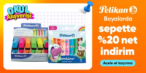 Pelikan Markalı Boyalarda Sepette %20 Net İndirim