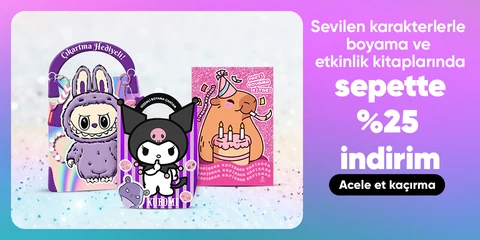 En sevilen karakterlerle  boyama ve etkinlik kitaplarında  sepette %25 indirim