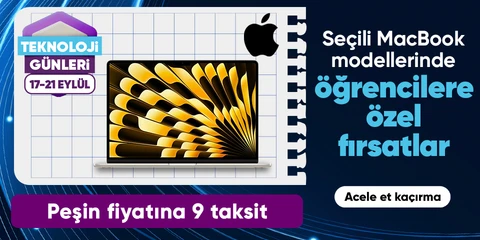 Seçili MacBook Modellerinde Öğrencilere Özel Fırsatlar
