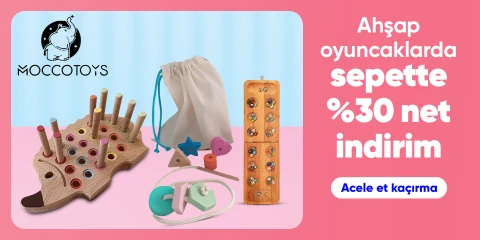Moccotoys Ahşap Oyuncaklarda Sepette Net %30 İndirim