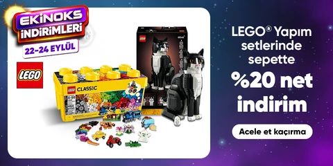 LEGO® Yapım Setlerinde Sepette Net %20 İndirim