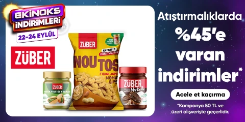 Atıştırmalıklarda  %45'e varan indirimler*