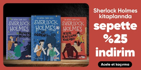 Sherlock Holmes kitaplarında  sepette %25 indirim