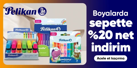 Pelikan Markalı Boyalarda Sepette %20 Net İndirim
