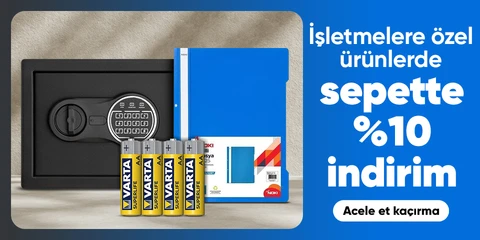 İşletmelere Özel Ürünlerde Sepette %10 İndirim