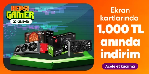 Ekran Kartlarında 1000 TL Kupon Fırsatı