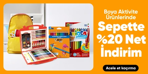 Boya Aktivite Ürünlerinde Sepette %20 Net İndirim