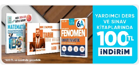 Yardımcı Ders ve Sınav Kitaplarında  100 TL İndirim