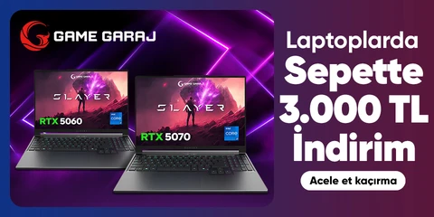 Laptoplarda  Sepette 3.000 TL İndirim