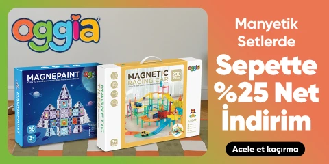  OGGİA Markalı Manyetik Setlerde Sepette Net %25 İndirim