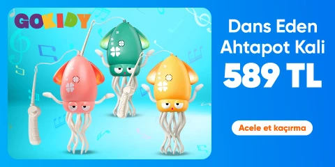 Gokidy Dans Eden Şarjlı, Ledli , Işıklı ve Müzikli Dansçı Ahtapot Kali 589 TL