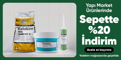 Kalekim Mağazasında %20 Sepet indirimi