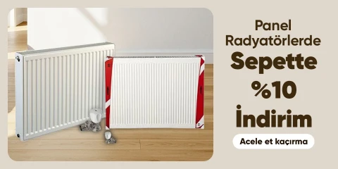 Panel Radyatörlerde Sepette %10 indirim