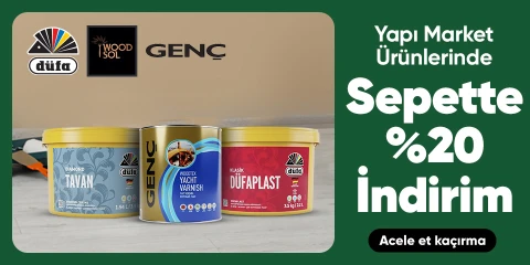 Düfa, Genç, Woodsol markalı ürünlerde sepette %20 indirim
