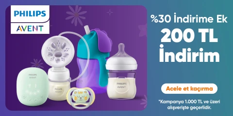 Philips Avent - %30 indirime Ek 1000 TL'ye 200 TL indirim