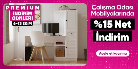 Çalışma Odası Mobilyalarda  %15 Net İndirim
