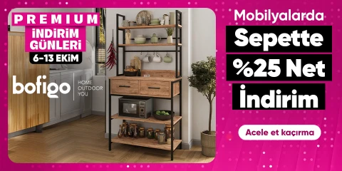 Mobilyalarda  %25 Net İndirim